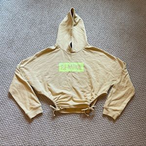 P.E Nation Crop Tie Hoodie